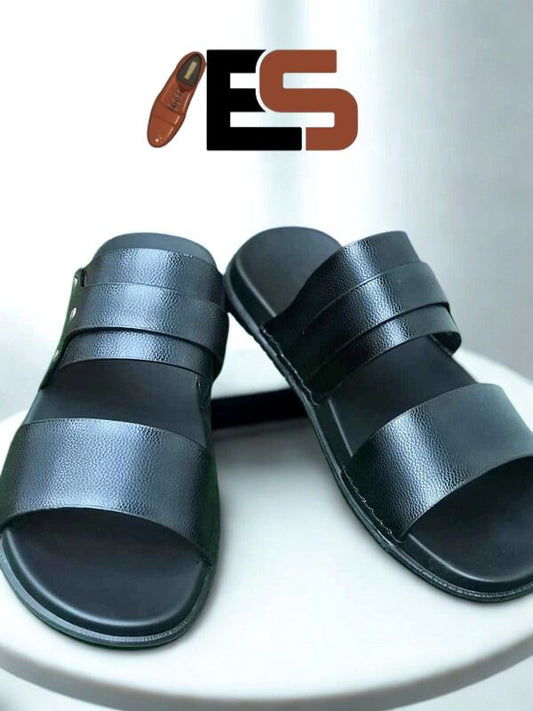 Genuine Leather Waterproof Slippers for Men – Premium Durable Footwear in Pakistan