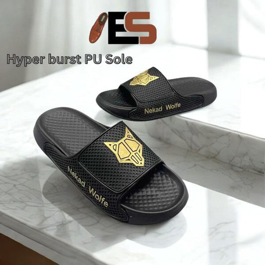 Premium Naked Wolf Burst Slippers – Durable and Comfortable Slippers for Men in Pakistan